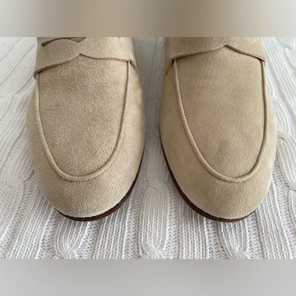 M. Gemi Sacca Donna Classic Italian Loafer in Oatmeal Suede Size EU 39 US 8.5 - Picture 5 of 11